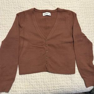 Abercrombie & Fitch Soft AF DreamLush Slim Crop Cardigan